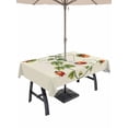 thumbnail image 1 of Outdoor Tablecloth with Umbrella Hole for Patio/Picnic/Party/Camping, Ladybugs Eucalyptus Waterproof Table Cloth Rectangle Table Cover Washable, Spring Botanical Leaves Green (54"x 80"), 1 of 8