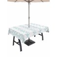 thumbnail image 1 of Outdoor Tablecloth with Umbrella Hole for Patio/Picnic/Party/Camping, Light Blue Starfish Coastal Waterproof Table Cloth Rectangle Table Cover Washable, Nautical Summer Ocean Modern (52"x 70"), 1 of 9