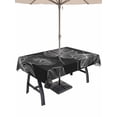 thumbnail image 1 of Outdoor Tablecloth with Umbrella Hole for Patio/Picnic/Party/Camping, Monstera Leaf Waterproof Table Cloth Rectangle Table Cover Washable, Modern Tropical Plants Minimalism (52"x 70"), 1 of 9