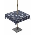 thumbnail image 1 of Outdoor Tablecloth with Umbrella Hole for Patio/Picnic/Party/Camping, Navy Blue Dog Paw Waterproof Table Cloth Square Cover Washable, Modern Geometric Abstract Aesthetics (60"x 60"), 1 of 9