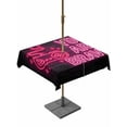 thumbnail image 1 of Outdoor Tablecloth with Umbrella Hole for Patio/Picnic/Party/Camping, Neon Video Game Waterproof Table Cloth Square Cover Washable, Pink Text Graffiti Brick Art Black (54"x 54"), 1 of 9