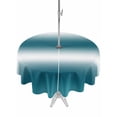 thumbnail image 1 of Outdoor Tablecloth with Umbrella Hole for Patio/Picnic/Party/Camping, Ombre Dark Teal Waterproof Table Cloth Round Cover Washable, Modern Abstract Art Gradient (Dia 54"), 1 of 9