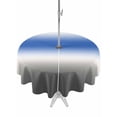 thumbnail image 1 of Outdoor Tablecloth with Umbrella Hole for Patio/Picnic/Party/Camping, Ombre Grey Blue Waterproof Table Cloth Round Cover Washable, Modern Abstract Art Gradient (Dia 60"), 1 of 9