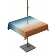 thumbnail image 1 of Outdoor Tablecloth with Umbrella Hole for Patio/Picnic/Party/Camping, Orange Blue Ombre Waterproof Table Cloth Square Cover Washable, Contemporary Abstract Gradient (54"x 54"), 1 of 8