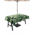 thumbnail image 1 of Outdoor Tablecloth with Umbrella Hole for Patio/Picnic/Party/Camping, Palm Leaves Tropical Waterproof Table Cloth Rectangle Table Cover Washable, Green Botanical Summer Green Ombre (60"x 120"), 1 of 8