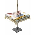 thumbnail image 1 of Outdoor Tablecloth with Umbrella Hole for Patio/Picnic/Party/Camping, Pig Sunflowers Waterproof Table Cloth Square Cover Washable, Yellow Floral Elegant Checkered Pastoral (60"x 60"), 1 of 8