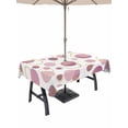 thumbnail image 1 of Outdoor Tablecloth with Umbrella Hole for Patio/Picnic/Party/Camping, Pin Polka Dots Waterproof Table Cloth Rectangle Table Cover Washable, Modern Abstract Art (52"x 70"), 1 of 8