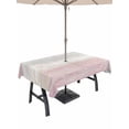 thumbnail image 1 of Outdoor Tablecloth with Umbrella Hole for Patio/Picnic/Party/Camping, Pink Grey Waterproof Table Cloth Rectangle Table Cover Washable, Farmhouse Gray Barn Wooden Vintage Striped (60"x 84"), 1 of 9