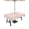 thumbnail image 1 of Outdoor Tablecloth with Umbrella Hole for Patio/Picnic/Party/Camping, Pink Spring Floral Waterproof Table Cloth Rectangle Table Cover Washable, Daisy Flowers Elegant Farmhouse Art (60"x 102"), 1 of 9