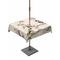 thumbnail image 1 of Outdoor Tablecloth with Umbrella Hole for Patio/Picnic/Party/Camping, Pink Spring Floral Waterproof Table Cloth Square Cover Washable, Birds Elegant Farmhouse Art (54"x 54"), 1 of 9