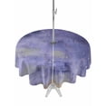 thumbnail image 1 of Outdoor Tablecloth with Umbrella Hole for Patio/Picnic/Party/Camping, Purple Gray Ombre Waterproof Table Cloth Round Cover Washable, Modern Abstract Art Gradient (Dia 60"), 1 of 9
