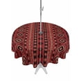 thumbnail image 1 of Outdoor Tablecloth with Umbrella Hole for Patio/Picnic/Party/Camping, Red Boho Southwestern Waterproof Table Cloth Round Cover Washable, Farmhouse Aztec Tribe Ethnic Motifs (Dia 60"), 1 of 8
