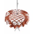 thumbnail image 1 of Outdoor Tablecloth with Umbrella Hole for Patio/Picnic/Party/Camping, Red Pineapple Waterproof Table Cloth Round Cover Washable, Tropical Summer Botanical Fruits (Dia 54"), 1 of 9