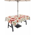 thumbnail image 1 of Outdoor Tablecloth with Umbrella Hole for Patio/Picnic/Party/Camping, Red Poppy Waterproof Table Cloth Rectangle Table Cover Washable, Spring Summer Flowers Botanical Rustic (60"x 120"), 1 of 8