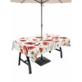 thumbnail image 1 of Outdoor Tablecloth with Umbrella Hole for Patio/Picnic/Party/Camping, Red Poppy Waterproof Table Cloth Rectangle Table Cover Washable, Spring Summer Flowers Botanical Watercolor (52"x 70"), 1 of 8