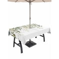 thumbnail image 1 of Outdoor Tablecloth with Umbrella Hole for Patio/Picnic/Party/Camping, Sage Green Eucalyptus Leaves Waterproof Table Cloth Rectangle Table Cover Washable, Spring Botanical Floral (60"x 120"), 1 of 8