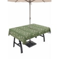 thumbnail image 1 of Outdoor Tablecloth with Umbrella Hole for Patio/Picnic/Party/Camping, Sage Green Floral Waterproof Table Cloth Rectangle Table Cover Washable, Spring Flowers (60"x 120"), 1 of 8