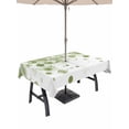 thumbnail image 1 of Outdoor Tablecloth with Umbrella Hole for Patio/Picnic/Party/Camping, Sage Green Gradient Waterproof Table Cloth Rectangle Table Cover Washable, Abstract Polka Dots Vintage Modern Art (54"x 80"), 1 of 8