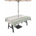 thumbnail image 1 of Outdoor Tablecloth with Umbrella Hole for Patio/Picnic/Party/Camping, Sage Green Grey Waterproof Table Cloth Rectangle Table Cover Washable, Farmhouse Gray Barn Wooden Vintage Striped (52"x 70"), 1 of 9