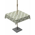 thumbnail image 1 of Outdoor Tablecloth with Umbrella Hole for Patio/Picnic/Party/Camping, Sage Green Morocco Waterproof Table Cloth Square Cover Washable, Geometric Moroccan Abstract Art (60"x 60"), 1 of 8