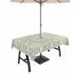 thumbnail image 1 of Outdoor Tablecloth with Umbrella Hole for Patio/Picnic/Party/Camping, Sage Green Paisley Boho Waterproof Table Cloth Rectangle Table Cover Washable, Abstract Art Floral Aesthetic (52"x 70"), 1 of 9