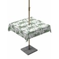 thumbnail image 1 of Outdoor Tablecloth with Umbrella Hole for Patio/Picnic/Party/Camping, Sage Green Palm Tree Waterproof Table Cloth Square Cover Washable, Summer Tropical Tree Coastal Beach (60"x 60"), 1 of 9
