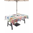 thumbnail image 1 of Outdoor Tablecloth with Umbrella Hole for Patio/Picnic/Party/Camping, Seahorse Coastal Waterproof Table Cloth Rectangle Table Cover Washable, Nautical Ocean Summer Beach Coral Shell Sea (60"x 84"), 1 of 8