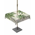 thumbnail image 1 of Outdoor Tablecloth with Umbrella Hole for Patio/Picnic/Party/Camping, Seaside Green Palm Trees Waterproof Table Cloth Square Cover Washable, Tropical Summer Botanical Rustic (60"x 60"), 1 of 9