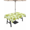 thumbnail image 1 of Outdoor Tablecloth with Umbrella Hole for Patio/Picnic/Party/Camping, Sliced Lemon Waterproof Table Cloth Rectangle Table Cover Washable, Simple Summer Tropical Yellow (60"x 120"), 1 of 8