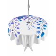 thumbnail image 1 of Outdoor Tablecloth with Umbrella Hole for Patio/Picnic/Party/Camping, Spring Blue Wisteria Flowers Waterproof Table Cloth Round Cover Washable, Rustic Floral Branches (Dia 60"), 1 of 8