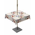 thumbnail image 1 of Outdoor Tablecloth with Umbrella Hole for Patio/Picnic/Party/Camping, Spring Botanical Waterproof Table Cloth Square Cover Washable, Rustic Summer Fruits Floral (54"x 54"), 1 of 9