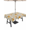thumbnail image 1 of Outdoor Tablecloth with Umbrella Hole for Patio/Picnic/Party/Camping, Spring Daisy Waterproof Table Cloth Rectangle Table Cover Washable, Country Vintage Yellow White Floral Leaf (60"x 120"), 1 of 8