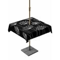 thumbnail image 1 of Outdoor Tablecloth with Umbrella Hole for Patio/Picnic/Party/Camping, Spring Dandelion Waterproof Table Cloth Square Cover Washable, Modern Country Flower Black White (54"x 54"), 1 of 8
