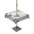 thumbnail image 1 of Outdoor Tablecloth with Umbrella Hole for Patio/Picnic/Party/Camping, Spring Floral Checkered Waterproof Table Cloth Square Cover Washable, Turquoise Pink Buffalo Plaid (54"x 54"), 1 of 8