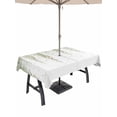 thumbnail image 1 of Outdoor Tablecloth with Umbrella Hole for Patio/Picnic/Party/Camping, Spring Floral Waterproof Table Cloth Rectangle Table Cover Washable, Summer Wisteria Flowers Leaves Plants Green (60"x 120"), 1 of 8