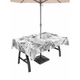 thumbnail image 1 of Outdoor Tablecloth with Umbrella Hole for Patio/Picnic/Party/Camping, Spring Flowers Waterproof Table Cloth Rectangle Table Cover Washable, Vintage Country Eucalyptus Leaves Plants (60"x 84"), 1 of 8