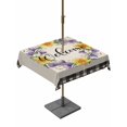thumbnail image 1 of Outdoor Tablecloth with Umbrella Hole for Patio/Picnic/Party/Camping, Spring Flowers Waterproof Table Cloth Square Cover Washable, Country Botanical Leaves Garland Retro Plaid (54"x 54"), 1 of 9