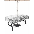 thumbnail image 1 of Outdoor Tablecloth with Umbrella Hole for Patio/Picnic/Party/Camping, Spring Gray Eucalyptus Waterproof Table Cloth Rectangle Table Cover Washable, Summer Botanical Leaf Country (54"x 80"), 1 of 8