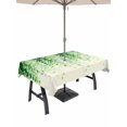 thumbnail image 1 of Outdoor Tablecloth with Umbrella Hole for Patio/Picnic/Party/Camping, Spring Green Leaves Waterproof Table Cloth Rectangle Table Cover Washable, Watercolor Vintage Vines Botanical (54"x 80"), 1 of 8
