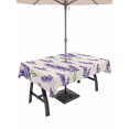 thumbnail image 1 of Outdoor Tablecloth with Umbrella Hole for Patio/Picnic/Party/Camping, Spring Lavender Waterproof Table Cloth Rectangle Table Cover Washable, Country Botanical Watercolor Flowers (54"x 80"), 1 of 8