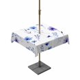 thumbnail image 1 of Outdoor Tablecloth with Umbrella Hole for Patio/Picnic/Party/Camping, Spring Purple Flowers Waterproof Table Cloth Square Cover Washable, Wildflowers Country Botanical Rustic (60"x 60"), 1 of 8