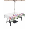 thumbnail image 1 of Outdoor Tablecloth with Umbrella Hole for Patio/Picnic/Party/Camping, Spring Tulips Waterproof Table Cloth Rectangle Table Cover Washable, Colorful Floral Spring Farmhouse (54"x 80"), 1 of 8