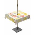 thumbnail image 1 of Outdoor Tablecloth with Umbrella Hole for Patio/Picnic/Party/Camping, Summer Fruit Waterproof Table Cloth Square Cover Washable, Spring Botanical Lemon Peach (60"x 60"), 1 of 8