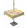 thumbnail image 1 of Outdoor Tablecloth with Umbrella Hole for Patio/Picnic/Party/Camping, Summer Fruit Waterproof Table Cloth Square Cover Washable, Spring Botanical Lemon Peach Rustic (60"x 60"), 1 of 8