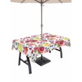 thumbnail image 1 of Outdoor Tablecloth with Umbrella Hole for Patio/Picnic/Party/Camping, Summer Fruits Waterproof Table Cloth Rectangle Table Cover Washable, Grapefruit Peach Lemon Strawberry (54"x 80"), 1 of 9