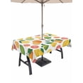 thumbnail image 1 of Outdoor Tablecloth with Umbrella Hole for Patio/Picnic/Party/Camping, Summer Lemon Orange Waterproof Table Cloth Rectangle Table Cover Washable, Farmhouse Tropical Fruit Watercolor (60"x 120"), 1 of 8