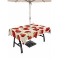 thumbnail image 1 of Outdoor Tablecloth with Umbrella Hole for Patio/Picnic/Party/Camping, Summer Red Strawberry Waterproof Table Cloth Rectangle Table Cover Washable, Garden Fruits Farmhouse Rustic (52"x 70"), 1 of 9