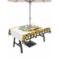 thumbnail image 1 of Outdoor Tablecloth with Umbrella Hole for Patio/Picnic/Party/Camping, Summer Sunflowers Waterproof Table Cloth Rectangle Table Cover Washable, Pastoral Botanical Garden Flowers (52"x 70"), 1 of 8