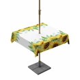 thumbnail image 1 of Outdoor Tablecloth with Umbrella Hole for Patio/Picnic/Party/Camping, Summer Sunflowers Waterproof Table Cloth Square Cover Washable, Botanical Yellow Flowers Leaves Plants (54"x 54"), 1 of 8