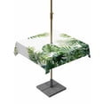 thumbnail image 1 of Outdoor Tablecloth with Umbrella Hole for Patio/Picnic/Party/Camping, Summer Tropical Waterproof Table Cloth Square Cover Washable, Pastoral Palm Trees Botanical Leaves (60"x 60"), 1 of 9
